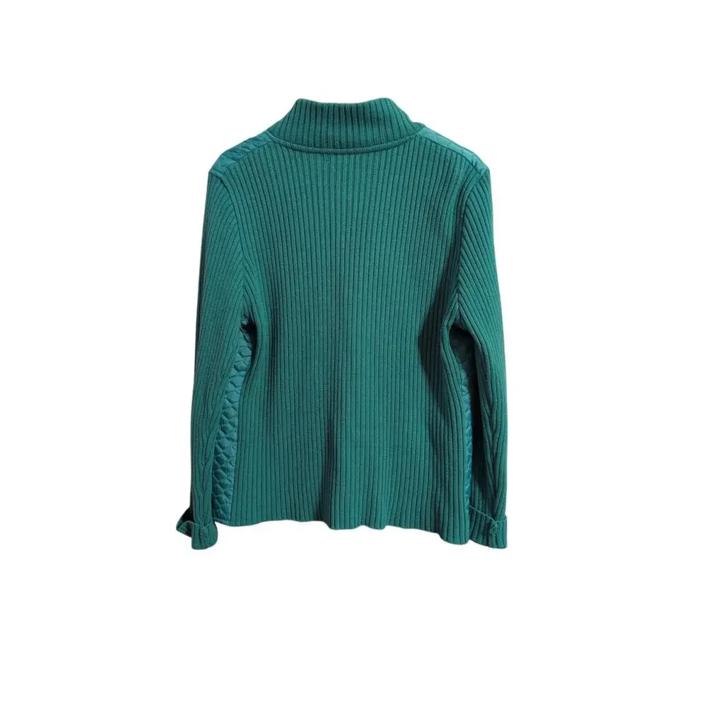 For Cynthia Full-Zip Quilted & Sweater Jacket - Picture 5 of 5
